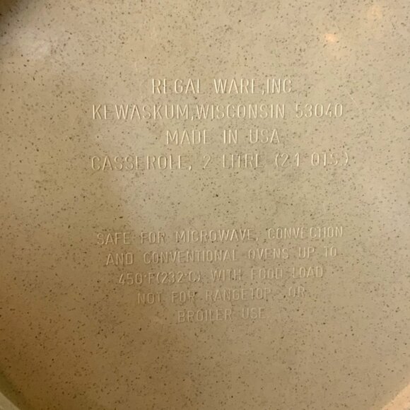 Vintage Regal Microwave Covered Casserole Dish 2L with Instruction Booklet - Picture 14 of 14